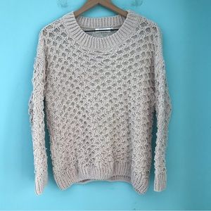 Ark & Co Super Soft Weave Open Knit Pullover Sweater M